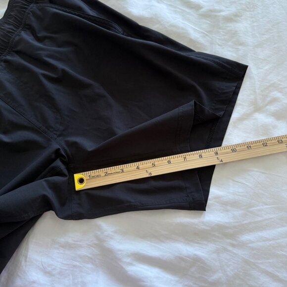 True Classic Black Performance Lined Swim Trunks Shorts with Pockets Mens Large - Picture 9 of 9